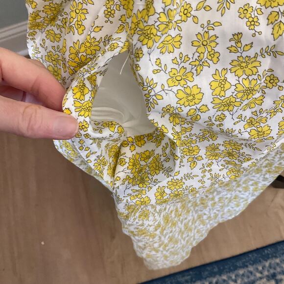 J. Crew Paloma dress Liberty floral boho garden party smocked adjustable vacay L - Picture 14 of 16